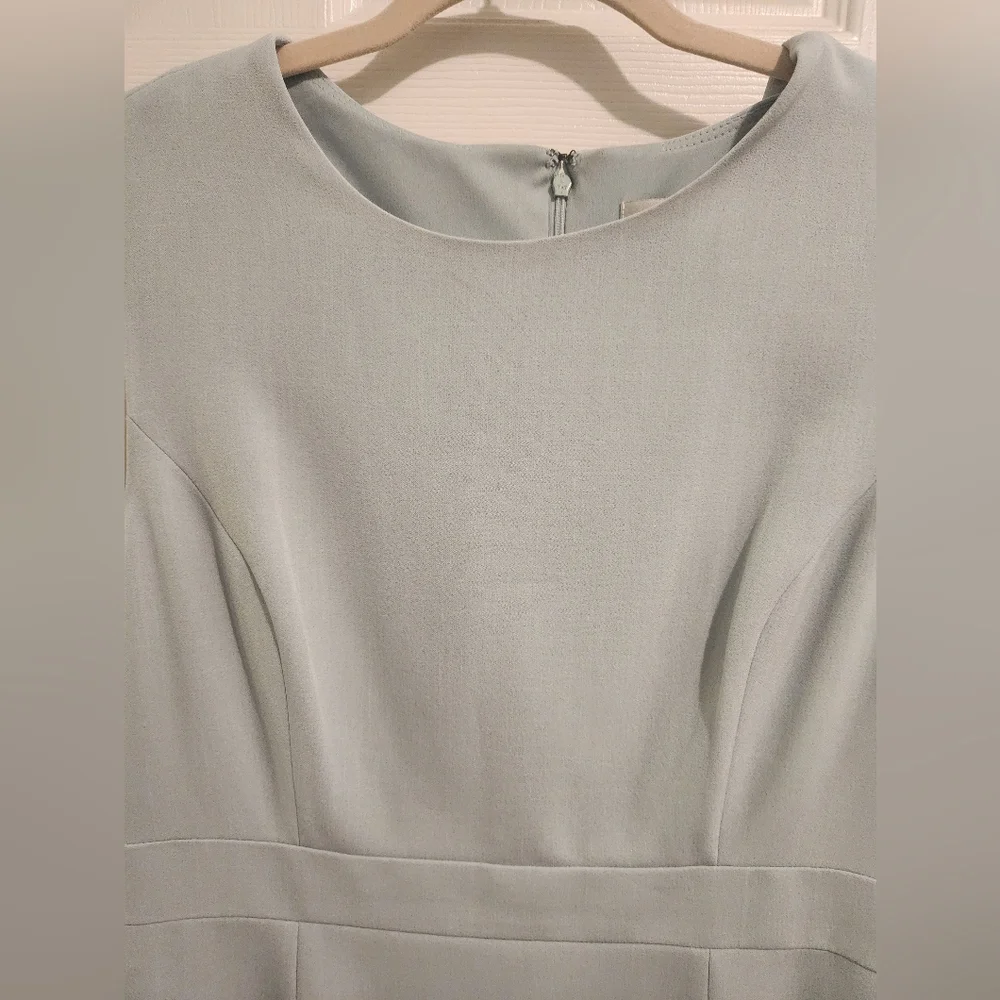 NWOT Kasper Mint Green Crepe Sheath - Picture 3 of 7